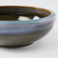Bowl Thick Edge 17cm Blue Outer Dark Green Inner Glaze