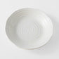 Bowl 23.5cm White Spiral Glaze