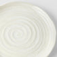 Side Plate 21.5cm White Spiral Glaze