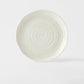 Side Plate 21.5cm White Spiral Glaze