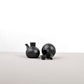 Soy Pot Minoyaki Porcelain 110ml Matte Black Glaze