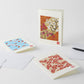 Card Chiyogami Blossom & Gold Handmade Greeting