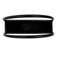 Premium Floating Half Moon / Semi Circle Metal Wall Planter | Onyx Black 35cm
