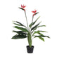 Artificial Bird of Paradise Plant 110cm (Red Flowers)