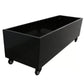 Black Metal Planter Medium + Wheels