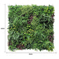 Luxury Country Fern Recycled Vertical Garden / Green Wall UV Resistant Sample