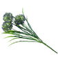 Lush Flowering Purple Hydrangea Stem 35cm UV Resistant