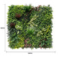 Luxury Evergreen Rainforest Recycled Vertical Garden / Green Wall UV Resistant 1m x 1m