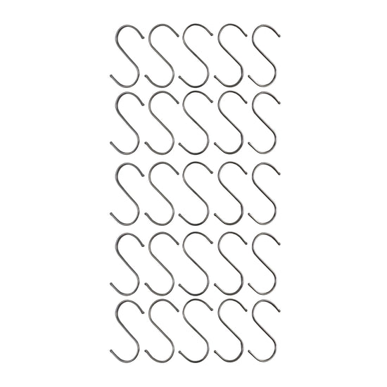 Stainless Steel Hanging S Hooks 12cm X 6cm 25 Pieces