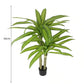 Artificial Multi Head Dracaena Tree with Mixed Green Leaves (Real Touch) 130cm