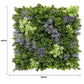 Vivid Purple and Green Moss Panel UV Resistant 100cm x 100cm (Back Order Only)