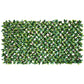 Premium Laurel Leaf Artificial Hedge Extendable Trellis / Screen 2 Meter By 1 Meter UV Resistant (PVC)