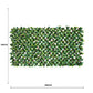 Premium Laurel Leaf Artificial Hedge Extendable Trellis / Screen 2 Meter By 1 Meter UV Resistant (PVC)