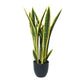 Artificial Mother in Law Tongue / Yellow Tongue Sansevieria UV Resistant 60cm