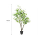 Potted Artificial Eucalyptus Tree (White Box Eucalyptus Albens) 110cm