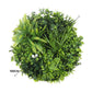 Slimline Flowering White Artificial Green Wall Disc UV Resistant 100cm (White Frame)