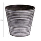 Black and White Engraved Pot 17cm
