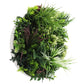 Slimline Artificial Green Wall Disc Art 60cm Colour Fresh UV Resistant (White)