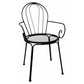 Set 2 Outdoor Vintage Chair w Arms 88cm