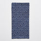 Furoshiki Gift Wrap 50cm Wave Pattern On Blue