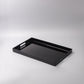 Tray Rectangular 42cm Black Lacquerware