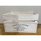 Vintage Home Wood Crates White Wash 40x22cm
