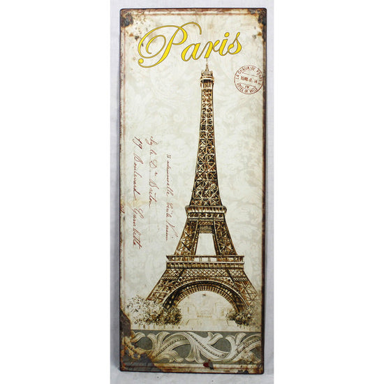 Paris Eifel Tower Tin Wall Art 76cm