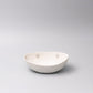 Bowl Oval 20cm White with Grey Dots Design
