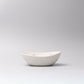 Bowl Oval 20cm White with Grey Dots Design