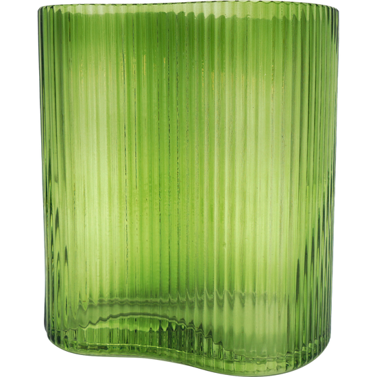 Suzhou Curved Vase Small Green