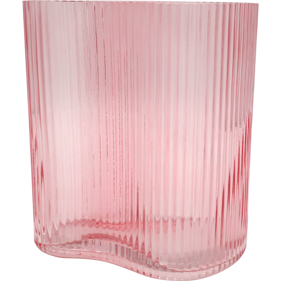 Suzhou Curved Vase Small Pink