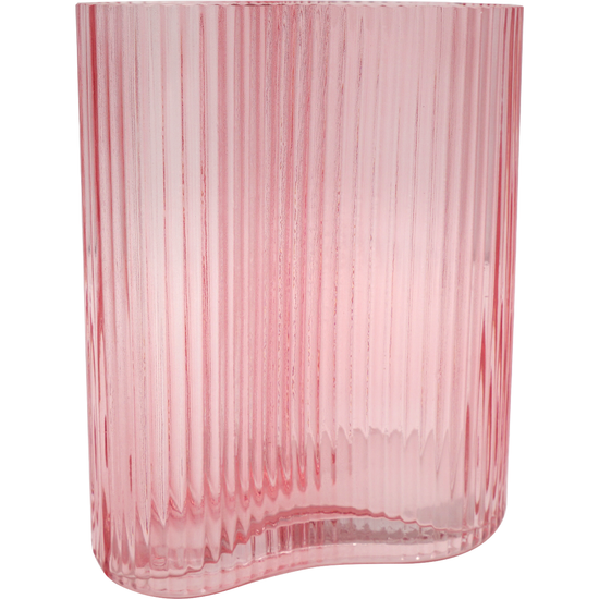Suzhou Curved Vase Small Pink