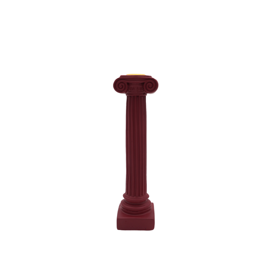 Parthenon Candle Holder red