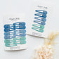 Essential Snap Hair clips - Blue - 6 Pieces