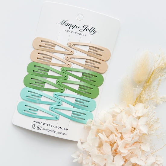 Essential Snap Hair clips - Fresh - 12 Pieces