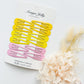 Essential Snap Hair clips - Lemon - 6 Pieces
