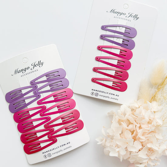 Essential Snap Hair clips - Rosie - 12 Pieces