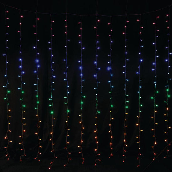 LED Curtain Lights Rainbow Color available in 2 sizes - 1.8 meter