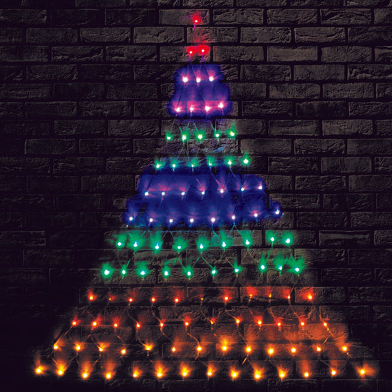 LED Christmas Tree Rainbow Wall Net Lights