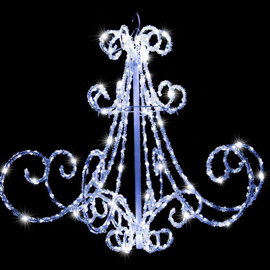 LED Acrylic Chandelier Flashing available in 2 colors - White