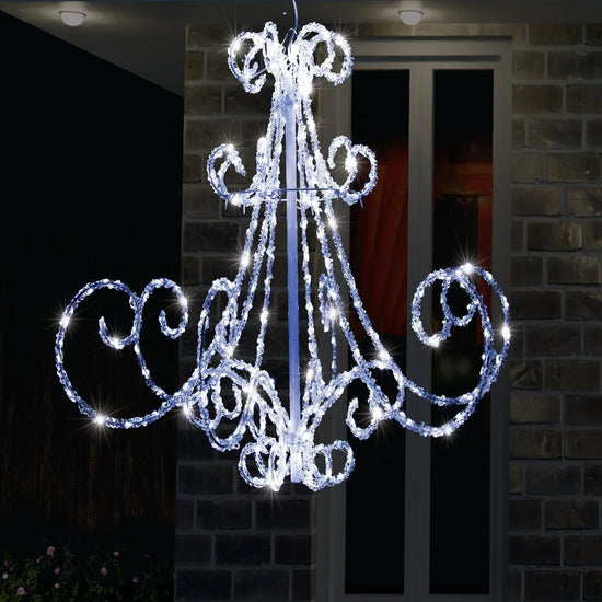 LED Acrylic Chandelier Flashing available in 2 colors - Multicolor