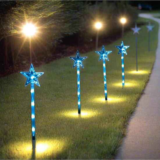 LED Lightshow Star Path Lights 4 pieces Remote Controlled - Stars