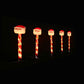 LED Candy Path Lights 5pk Santa or Snowflake - Santa