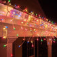 500 LED Icicle Lights – available in 4 Colors - White & Blue