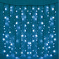 Battery Operated 200 LED Curtain Light – 140 x 140cm, available in 3 Colors - Cool White