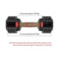 NNEOBA Adjustable Dumbbell Set for Home Fitness Equipment