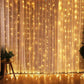 Christmas Lights Curtain Garland