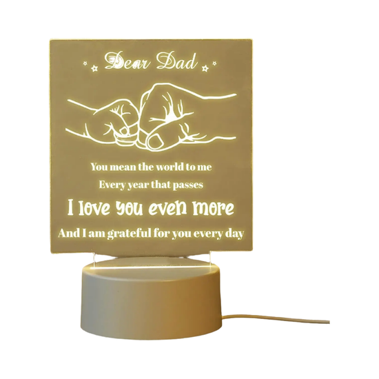 NNEOBA Personalized Dad Night Lamp - Perfect Gift for Father&