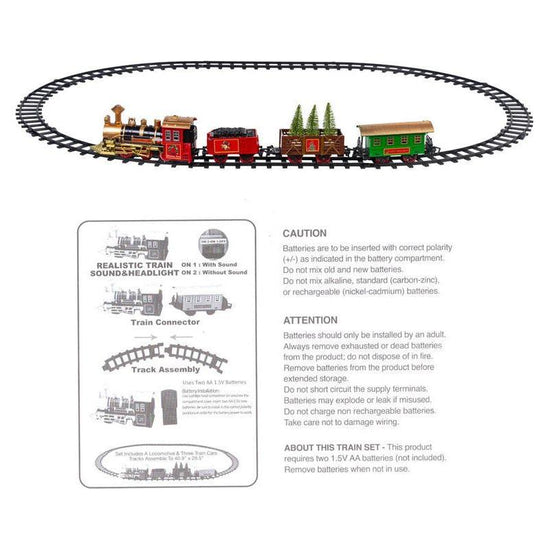 NNEOBA Christmas Village Train Set