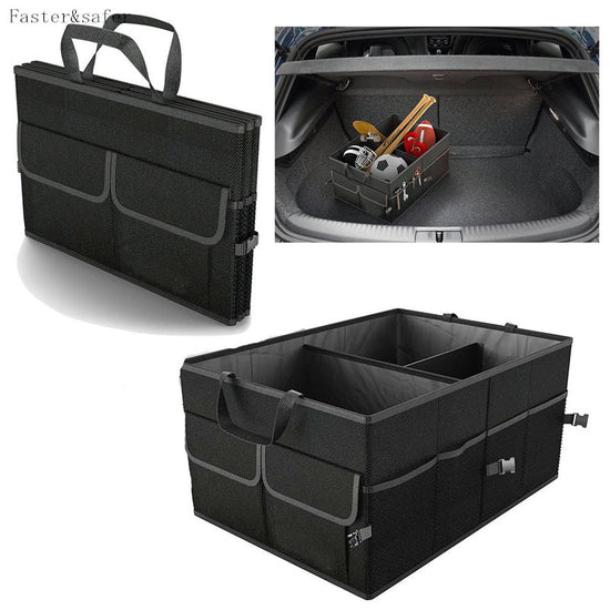 NNEOBA Car Storage Collapse Trunk Back Bin Bag Caddy Organizer Ford Hyundai Automobiles Interior Accessories Stowing Tidying Trunk Box